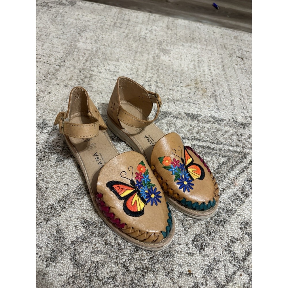 Women's Avana Mexican Huaracha Butterfly Sandals Size 8